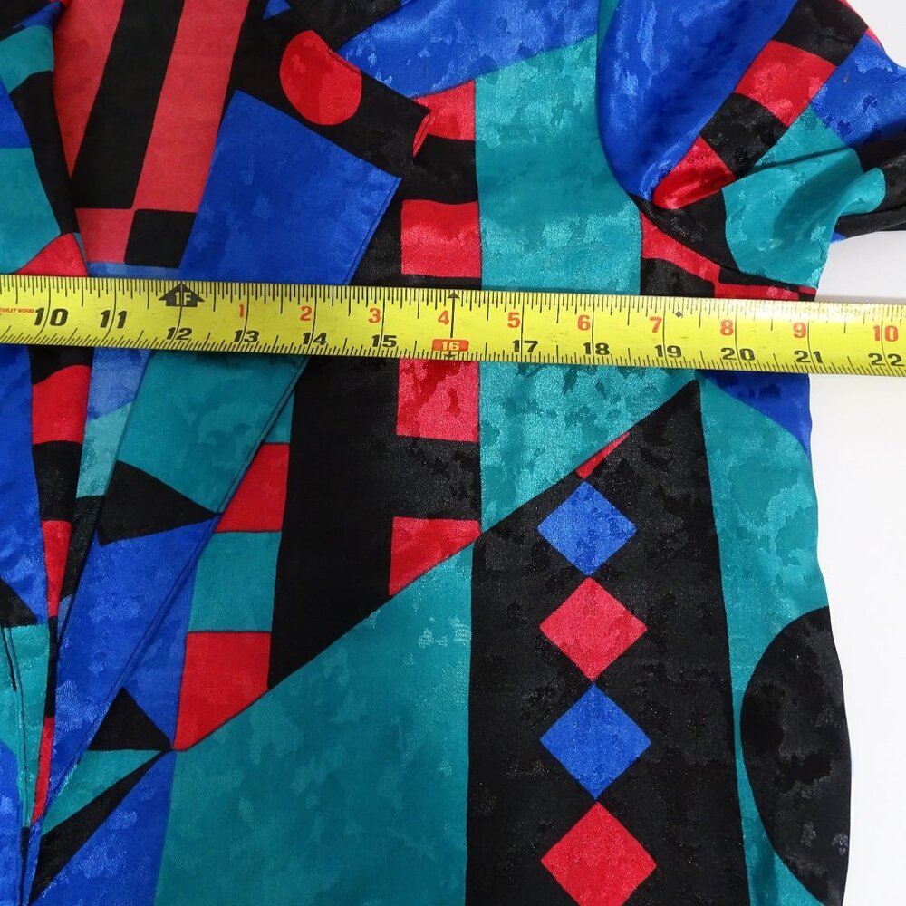 Vintage Toni Marie Sissies Sportswear Women Abstract Blazer Jacket Size 6 - Picture 9 of 14